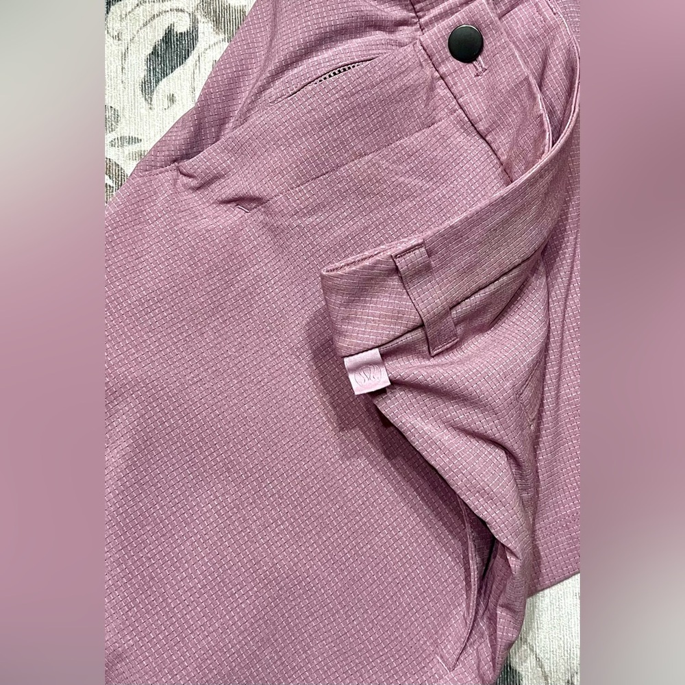 Lululemon Commission Classic-Fit Short 7" Ventlight Heathered Pink Taupe Size 34 - Picture 4 of 5